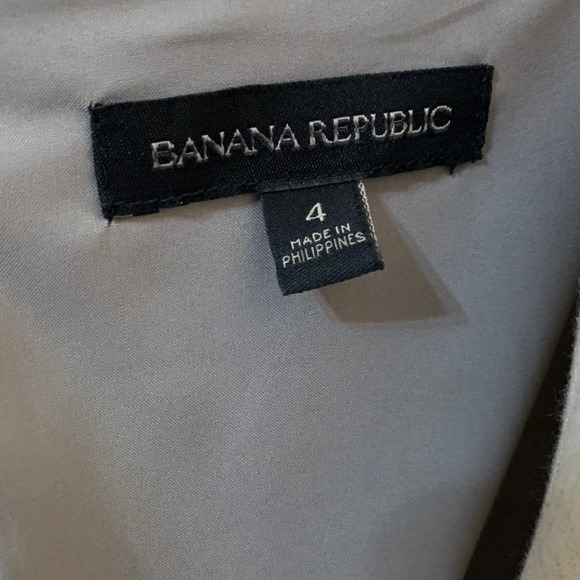 Banana Republic Metallic Taupe Sequin & Silk Sleeveless Mini Dress - Picture 7 of 9